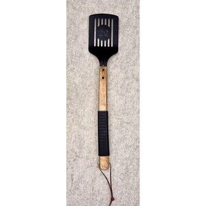 Grilla Gear Nonstick Slotted Grilling Spatula 20” Wood Handle Rubber Grip BBQ